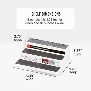 Copco 3-Tier Non-Skid Spice Organizer for Kitchen Use