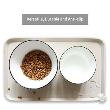 Hoki Found Silicone Pet Food Mats for Dogs & Cats