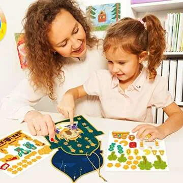 Creative Eid Mubarak Craft Kit for Kids - 49pcs DIY Set