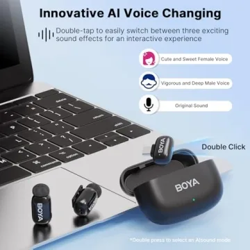BOYA Wireless Lapel Mic for Android & PC - 30H Battery