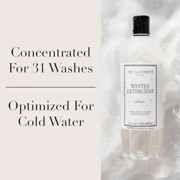 The Laundress Whites Detergent, Concentrated Laundry Detergent Liquid, Whiten & Brighten Clothes, Tough on Stains, Classic Scent, 32 oz.