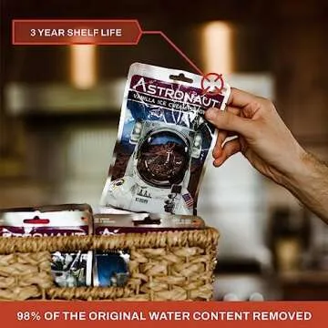 Astronaut Foods Freeze-Dried Ice Cream Sandwich, NASA Space Dessert, Variety Pack with Vanilla and Neapolitan, 6 Count