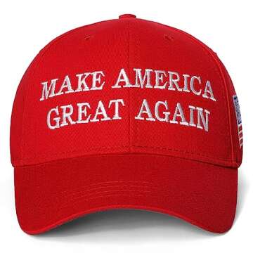 MAGA Hat Trump 2024,Embroidered Make America Great Again Donald Trump Slogan Hat and American Flag A...