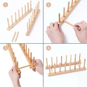 Bamboo Dish Rack - Eco-Friendly Kitchen Organizer