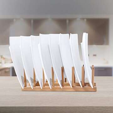 Bamboo Dish Rack - Eco-Friendly Kitchen Organizer