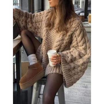 Stylish Women's Oversized Chunky Knit Sweater for All Occasions
