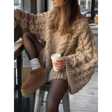 Stylish Women's Oversized Chunky Knit Sweater for All Occasions