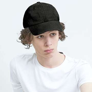 The Hat Depot Baseball Dad Hat Women Men Blank Washed Low Profile Cotton and Denim UPF 50+ Running G...