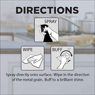 Weiman Stainless Steel Cleaner & Cooktop Heavy Duty Polish - Powerful Appliance Kitchen Cleaning Kit