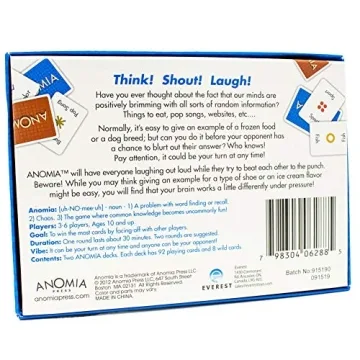 Anomia Card Game - Fun and Engaging Game for All Ages