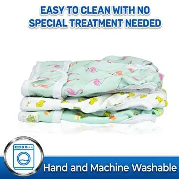 Pet Magasin Reusable Washable Dog Diapers (Pack of 3), Highly Absorbent with Strong & Flexible Closure (Trending, X-Small (10”-12” Waist))