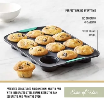 Trudeau Mini Muffin Pan Non-Stick and Dishwasher Safe