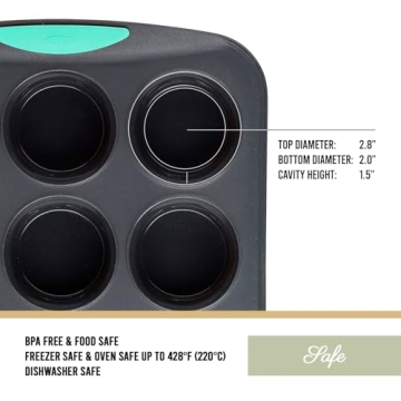 Trudeau Mini Muffin Pan Non-Stick and Dishwasher Safe