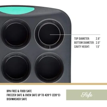 Trudeau Mini Muffin Pan Non-Stick and Dishwasher Safe