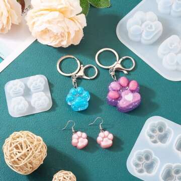 Boutigem Paw Print Silicone Molds for Creative DIY Gifts