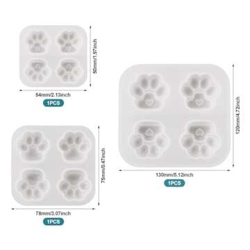 Boutigem Paw Print Silicone Molds for Creative DIY Gifts