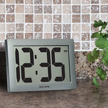AcuRite 9.5" Digital Clock with Automatic Time Setting