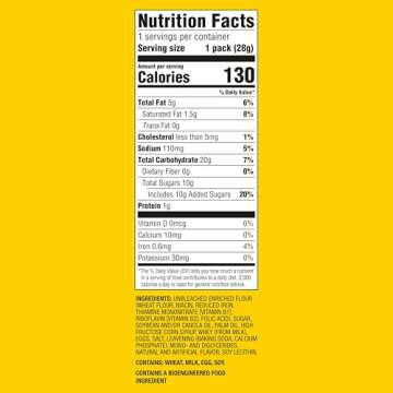 NILLA Wafers Mini Cookies, Vanilla Wafers, 10 Snack Packs