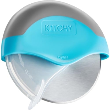 Kitchy Pizza Cutter Wheel - Ergonomic Design & Safe Cover