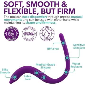 IntimateRose Pelvic Wand, Pelvic Floor Muscle Trigger Point Massager, Perineal Massage Tool for Pelv...