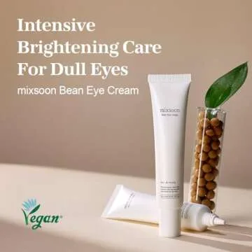 Mixsoon Bean Eye Cream Moisturizer - Mild Soothing Korean Skincare 0.67 fl. oz.