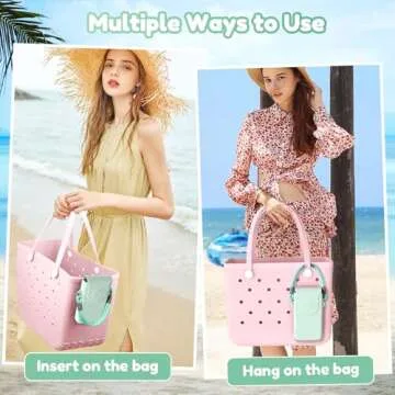 OUTXE Silicone Cell Phone Holder, Compatible with Bogg Bags, Mint Green Phone Bag Accessories