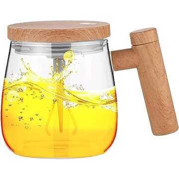 Electric Mixing Mug, Electric Mixing Cup Self Stirring Coffee Mug, 400ml Lightweight Self Mixing Cup High Speed, Electric Self Mixing And Glass Stirring Cup For Home