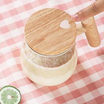 Electric Mixing Mug, Electric Mixing Cup Self Stirring Coffee Mug, 400ml Lightweight Self Mixing Cup High Speed, Electric Self Mixing And Glass Stirring Cup For Home