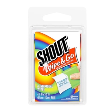 Shout Wipes: Instant Stain Remover for On-the-Go, Pack of 4
