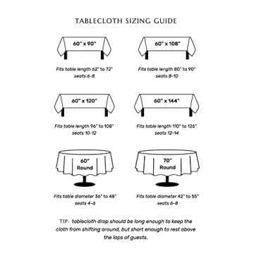 Elegant 100% Pure Linen Tablecloth - Machine Washable Design