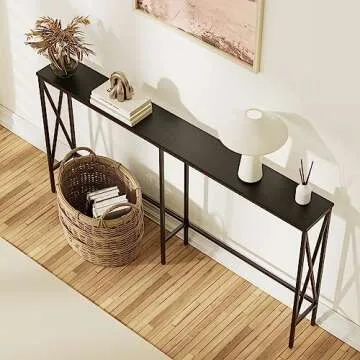 Masupu 63" Console Table for Narrow Spaces and Modern Style