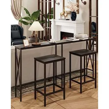 Masupu 63" Console Table for Narrow Spaces and Modern Style