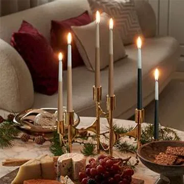 Dripless Candles Scented Candle Sticks - Gedengni 6pcs Gradient Colored Candles Brown Taper Candle Aromatherapy Candles for Dinner Wedding Party Decor Idea (8S-Bluebell)