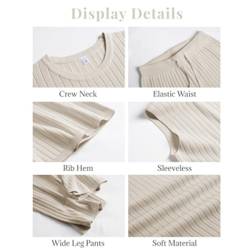 TIQOJE Womens Comfy 2 Piece Sweater Set for All Occasions