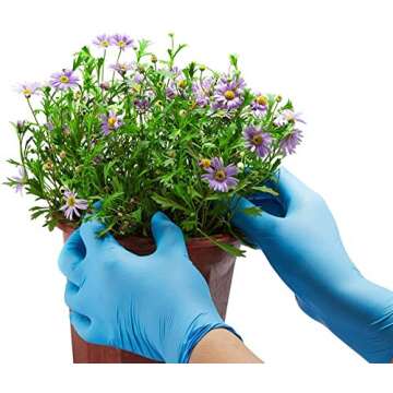 Nitrile Kids Gloves Disposable for 4-10 Years - Latex and Powder Free - for Kids Festival Preparatio...