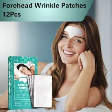 Aobeo Forehead Wrinkle Patches 12pcs - Smooth Fine Lines & Wrinkles, Anti-Wrinkle Patches with Hydrolyzed Collagen with Aloe,Vitamin E, Anti Wrinkle Patches, Forehead Wrinkles Treatment