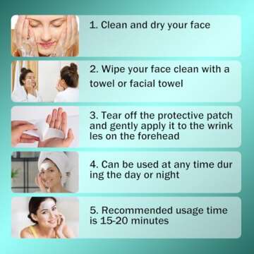 Aobeo Forehead Wrinkle Patches 12pcs - Smooth Fine Lines & Wrinkles, Anti-Wrinkle Patches with Hydrolyzed Collagen with Aloe,Vitamin E, Anti Wrinkle Patches, Forehead Wrinkles Treatment