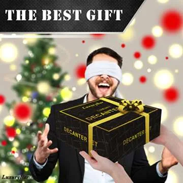 Slot Whiskey Decanter Set 32oz Whiskey Decanter Sets for Men with Spout Stones &Tray,Casino Liquor Decanter Dispenser Decanters for Alcohol Tequila Decanter Bourbon Gifts for Men Dad Him Husband