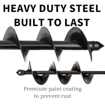 TCBWFY Garden Auger Drill Bit for Quick Planting Efficiency