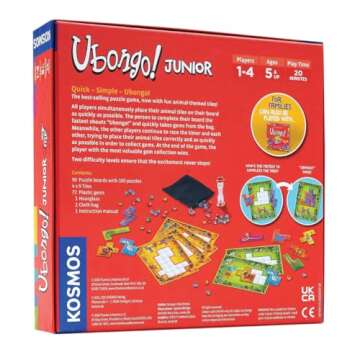 Thames & Kosmos Ubongo Junior | Sprint to Solve the Puzzle | Family-Friendly Board Game, Perfect for...