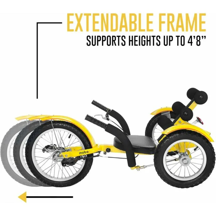 Mobo Mobito Kids 3-Wheel Bike. Recumbent Trike. Childs Cruiser Tricycle