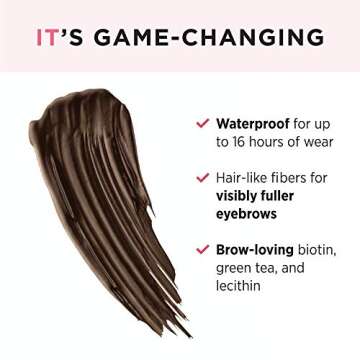 IT Cosmetics Brow Power Filler - Volumizing Tinted Fiber Brow Gel - Instantly Fills, Shapes & Sets Your Brows - Waterproof Formula Lasts Up To 16 Hours - 0.14 fl oz