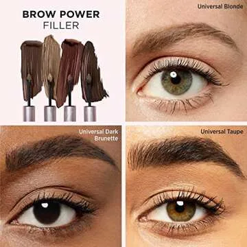 IT Cosmetics Brow Power Filler - Volumizing Tinted Fiber Brow Gel - Instantly Fills, Shapes & Sets Your Brows - Waterproof Formula Lasts Up To 16 Hours - 0.14 fl oz