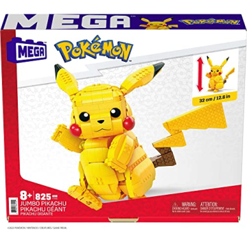MEGA Pokémon Jumbo Pikachu Toy Building Set - 806 Pieces!