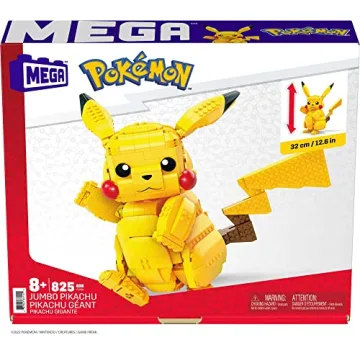 MEGA Pokémon Jumbo Pikachu Toy Building Set - 806 Pieces!