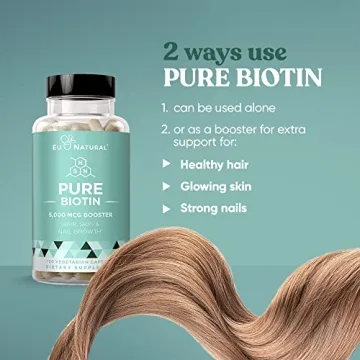 Biotin 5000 MCG Hair Skin Nails Supplement - Vegan Soft Capsules