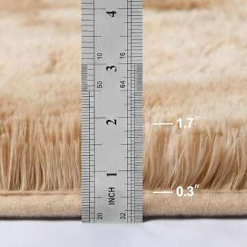 Deerhoo Large Shag Area Rugs 5 x 8, Tie-Dyed Plush Fuzzy Rugs for Living Room, Ultra Soft Fluffy Fur...