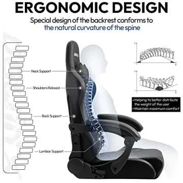 Dowinx Gaming Chair - Ergonomic Recliner with Massage Support