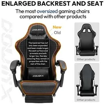 Dowinx Gaming Chair - Ergonomic Recliner with Massage Support