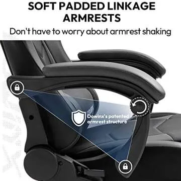 Dowinx Gaming Chair - Ergonomic Recliner with Massage Support